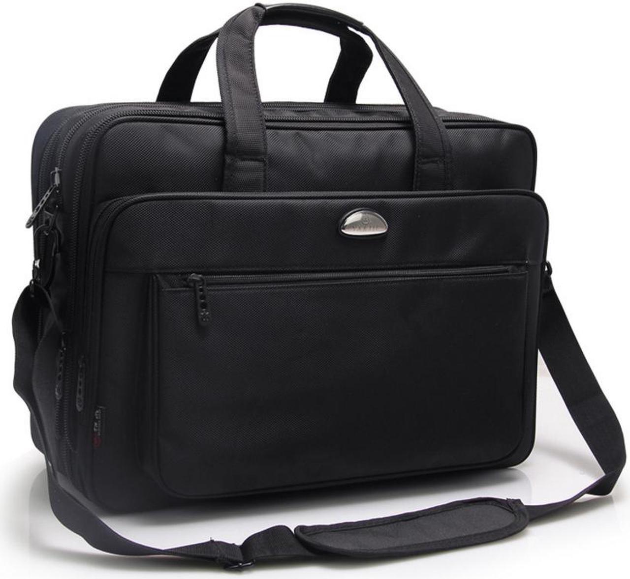 ESTONE 17.1" Brifecase Messenger Shoulder Bag with Expandable Extra Large Capacity, Messenger Bag Handle Bag Tablet Briefcase For 17-17.3 Inch Notebook/Computer/Tablet/MacBook/Acer/HP