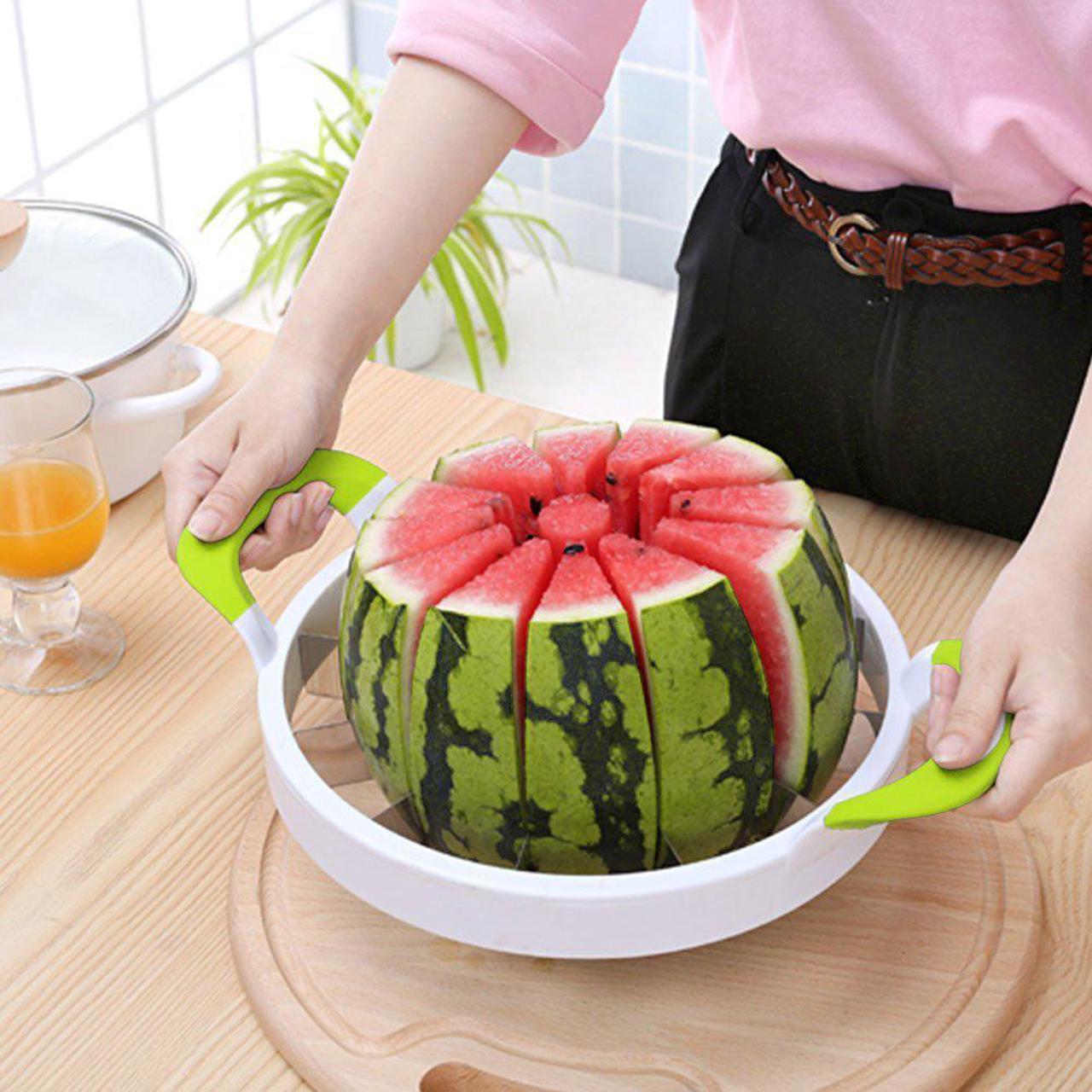 Clara Kate Melon, Cantaloupe, Watermelon, Pineapple Slicer and ESTONE Corer! Cuts Into 12 Pieces! Great For BBQ's, Summer Gatherings, Summer Cooking, Partys