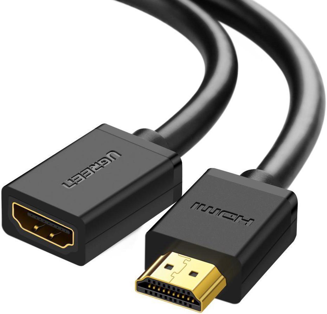 ESTONE HDMI Extension Cable Male To Female Extender HDMI Cable 25CM 1M 3D 1080P 4K 1.4/2.0V For HDTV LCD Laptop XBOX PS3 Projector (3.3 Feet,1 Msters)