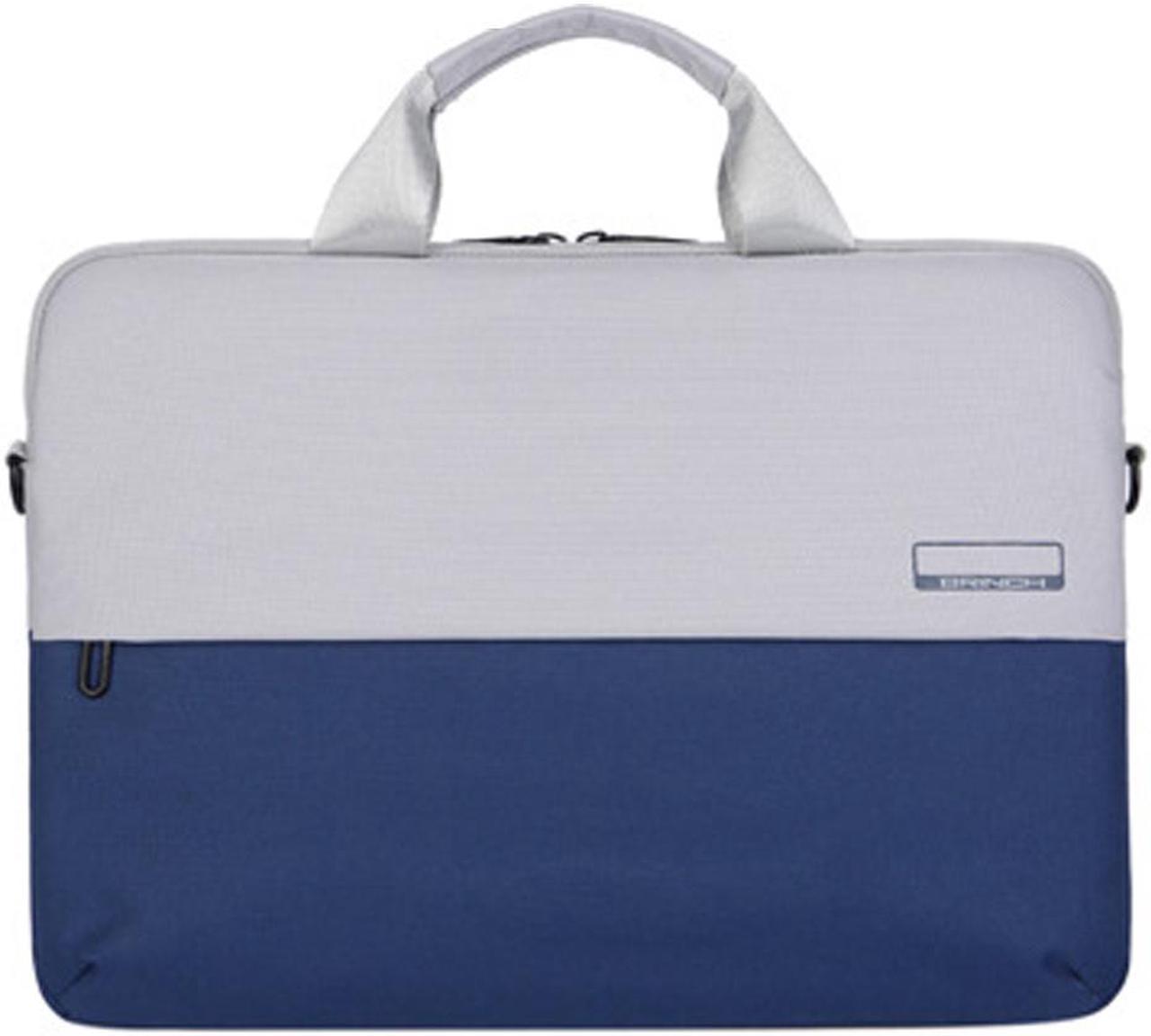 BRINCH Laptop Shoulder Bag Compatible 14-14.6 Inch MacBook Pro Retina, MacBook Pro, Dell HP Acer Lenovo Chromebook Notebook Ultrabook, Polyester Flapover Briefcase Handbag Sleeve Case, Blue