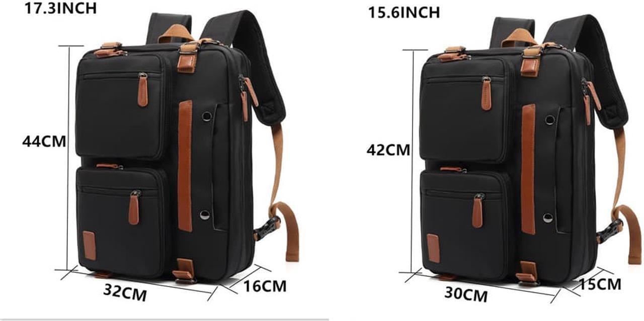 Alt view image 4 of 7 - ESTONE Travel Bussiness Backpack, Outdoor Travel Bag, Weekender Overnight Convertible Bag Water-Resistant College Laptop Bookbag Hiking Camping Rucksack fit up to 15.6" laptop, Black