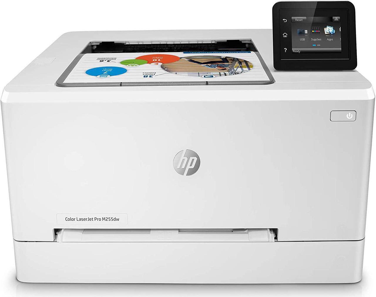 Main image of HP Color Laserjet Pro M255dw Wireless Laser Printer, Remote Mobile Print, Duplex Printing (7KW64A), White, One Size (7KW64A#BGJ) (Renewed)