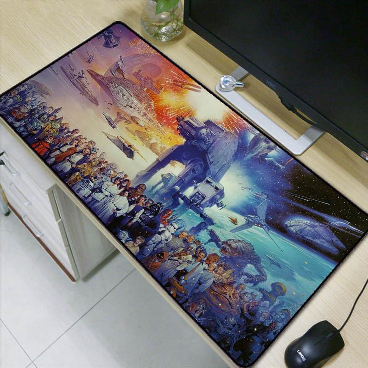 900*400*3mm Star War Gaming Mouse Pad Locking Edge Large Mouse Mat PC Computer Laptop Mouse Pad for CS GO Dota 2 LOL