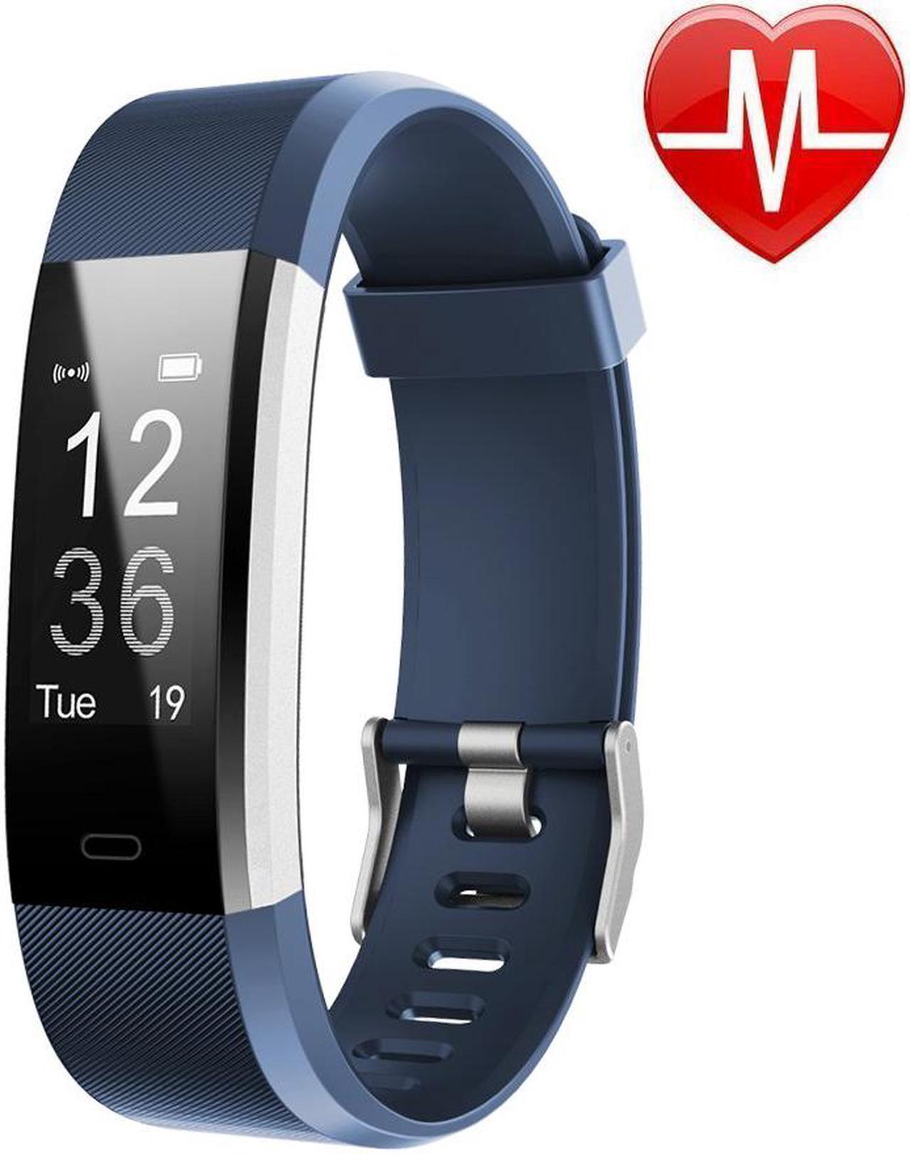 Main image of LETSCOM Fitness Tracker HR, Activity Tracker Watch with Heart Rate Monitor, Waterproof Smart Fitness Band with Step Counter, Calorie Counter, Pedometer Watch for Kids Women and Men
