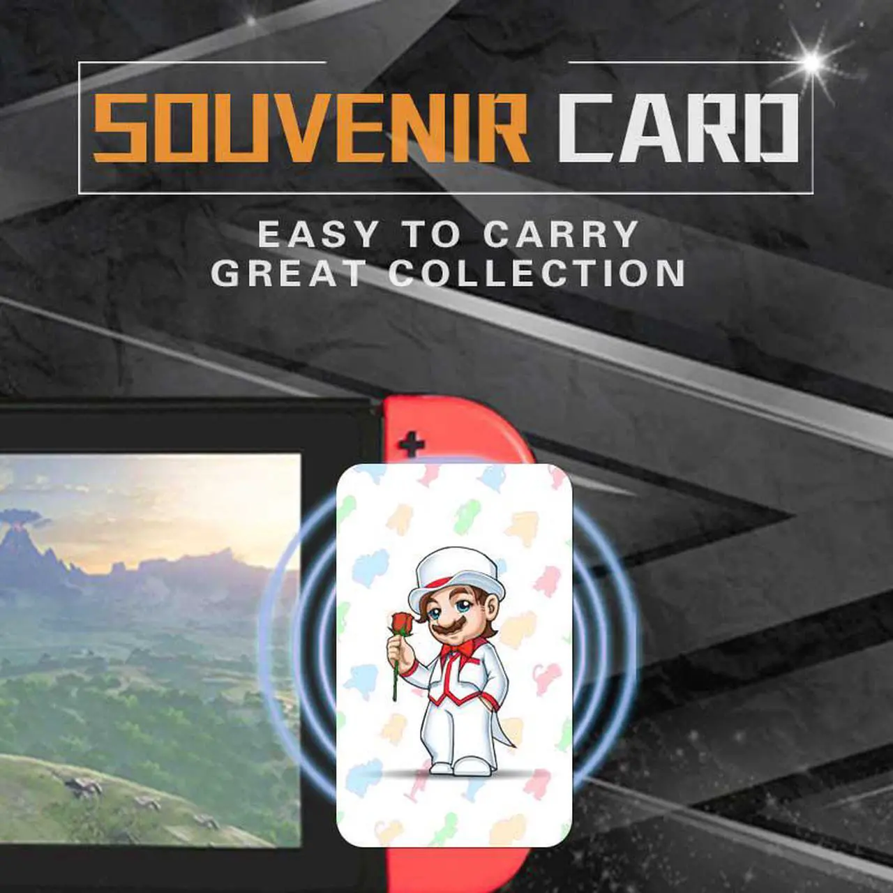 Alt view image 3 of 7 - New 10PCS Super Mario Odyssey Amiibo NFC TAG Cards for NS Switch WII U