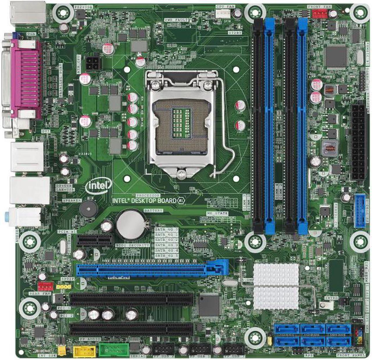 Main image of Intel DQ87PG Executive Series Q87 Chipset Socket H3 LGA 1150 Micro ATX Motherboard DDR3 Gigabit LAN HD Audio RAID 0, 1, 5, 10 PCIe 3.0 x16 USB 3.0 SATA 6.0 Gb/s TPM vPRO Virtualization Technology