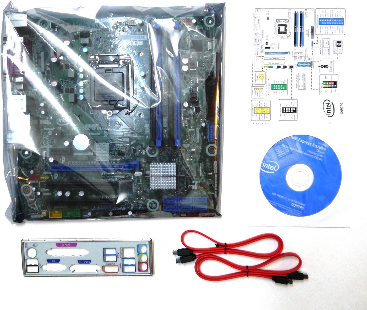Alt view image 2 of 3 - Intel DQ87PG Executive Series Q87 Chipset Socket H3 LGA 1150 Micro ATX Motherboard DDR3 Gigabit LAN HD Audio RAID 0, 1, 5, 10 PCIe 3.0 x16 USB 3.0 SATA 6.0 Gb/s TPM vPRO Virtualization Technology