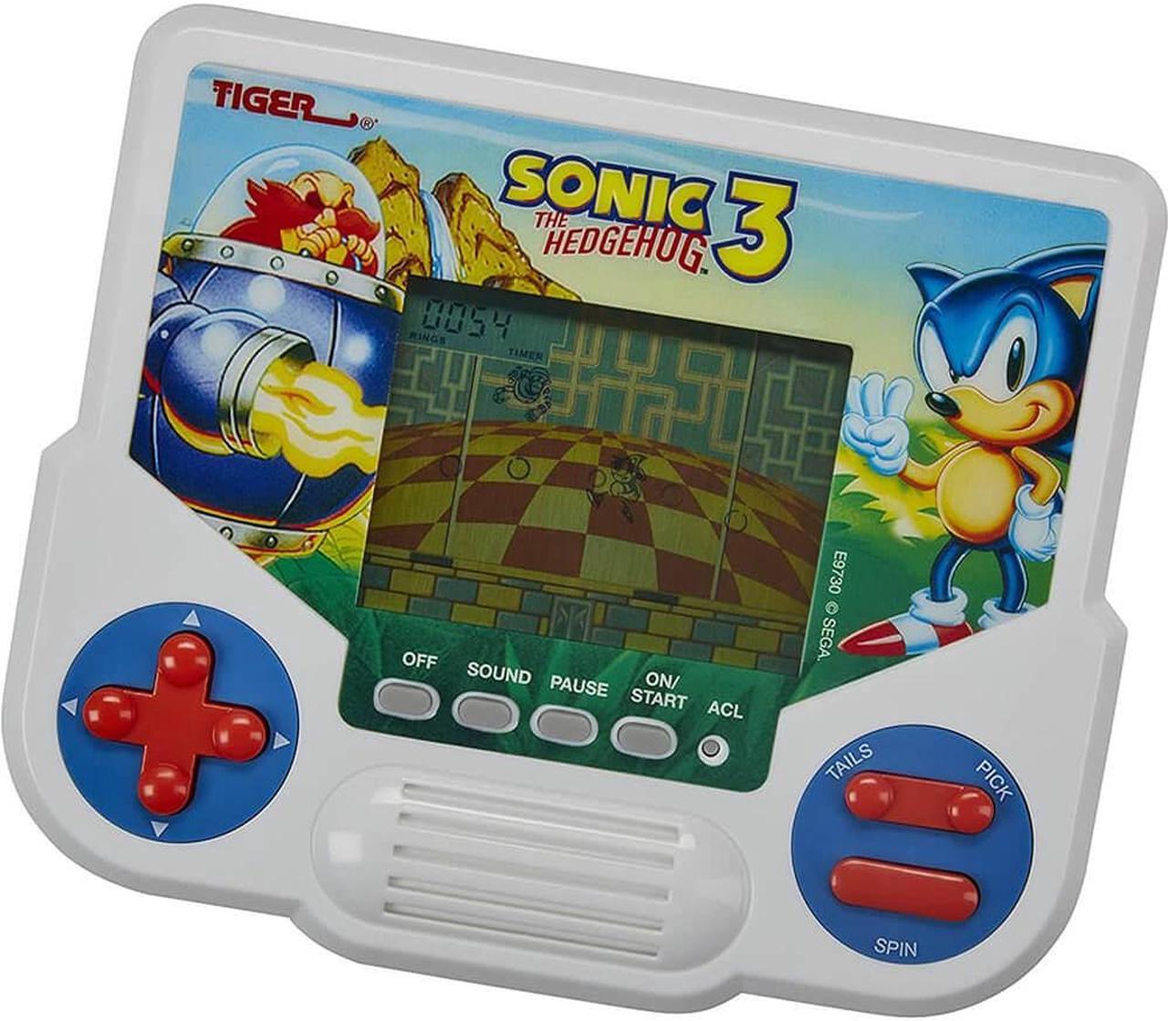 Main image of Hasbro Gaming Tiger Electronics Sonic The Hedgehog 3 Electronic LCD Video Game, Retro-Inspired Edition, Handheld 1-Player Game, Ages 8 and Up