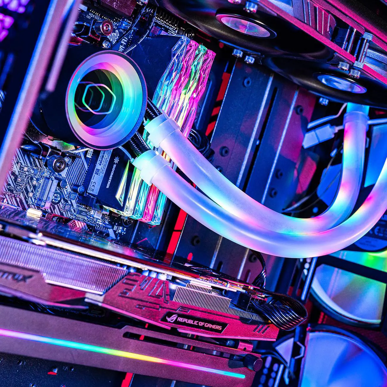 Alt view image 5 of 8 - Cooler Master LED Tube Sleeve A1 -12mm Diameter (Pack of 2) - 30 Addressable RGB LEDs, Soft Rubber easy molding, ARGB Lighting for Liquid Cooling Tubing /Tube Hose Dia. equal to or less than 12mm