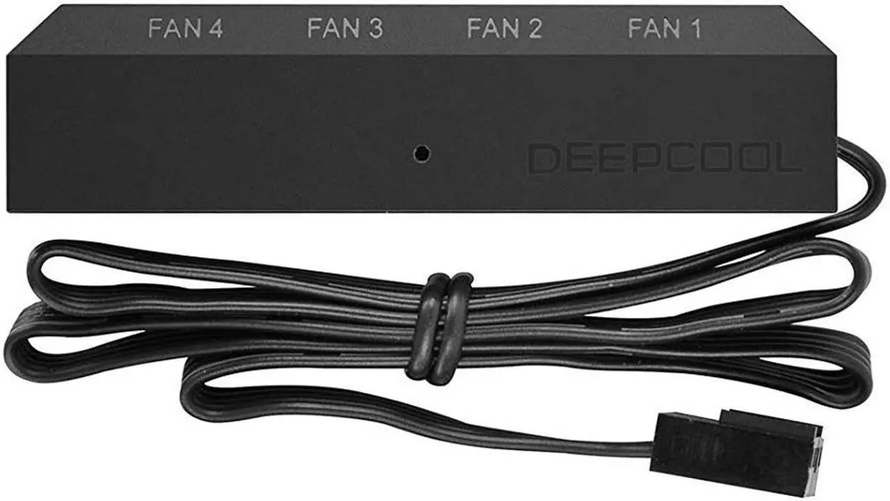 Main image of DEEPCOOL FH-04 PWM Fan Hub, Supports up to 4 Fans (3-pin or 4-pin), Occupying only One 4-pin Motherboard Header (System Fan or CPU Fan)