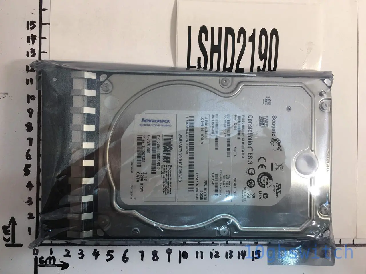 Alt view image 5 of 15 - ThinkServer Gen 5 4XB0F28712 1TB 7200 RPM SATA 6.0Gb/s 3.5" Enterprise Hot Swap Hard Drive Bare Drive