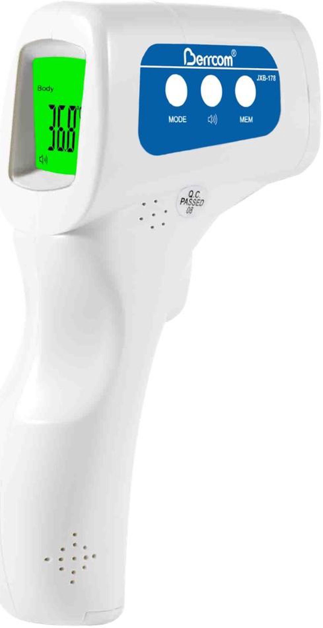 Infrared Thermometer Forehead Non-contact for Body & Ear Temperature Measurement - Fast Reading LCD Display & Memory Function