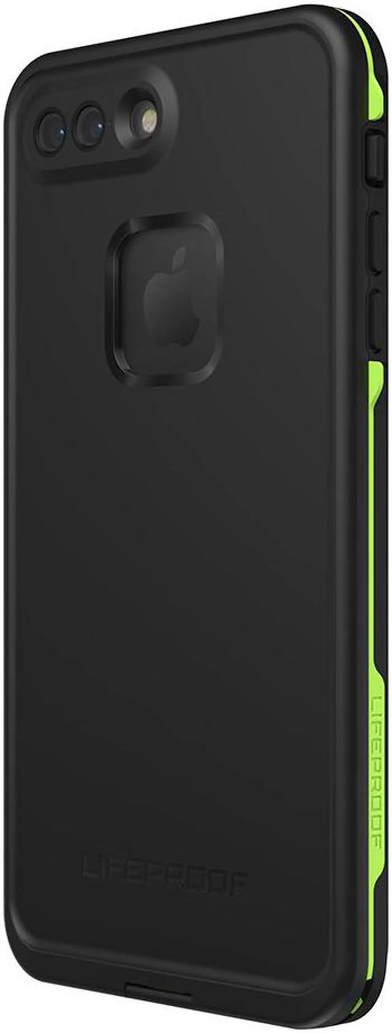 Alt view image 2 of 6 - Lifeproof FRE SERIES Waterproof Case for iPhone 8 Plus & 7 Plus - Night Lite (Black/Lime)