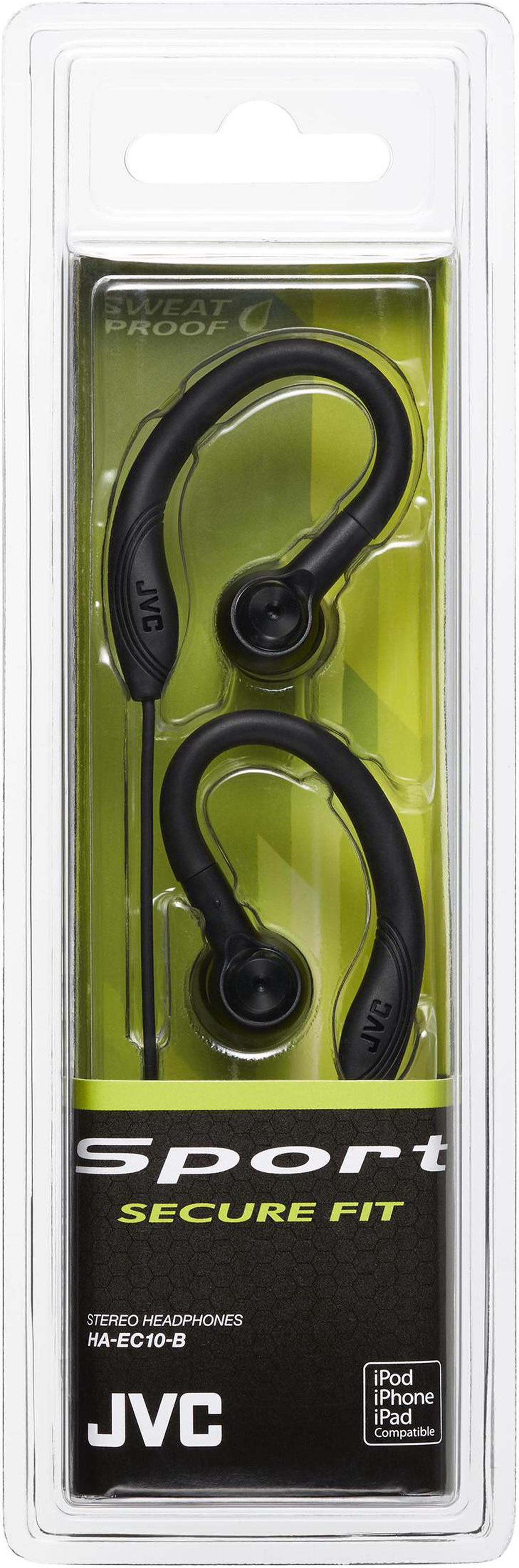 Alt view image 2 of 16 - JVC HAEC10B Entry-Level Fitness Headphones