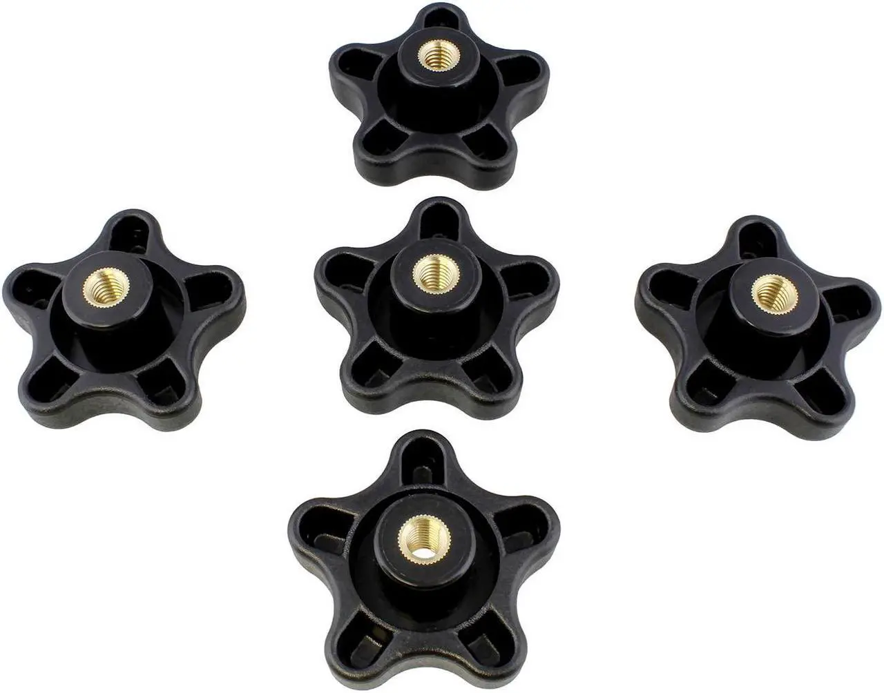 Alt view image 2 of 8 - DCT | Star Knobs 5/16”-18 Clamping Knob Threaded Knobs – T Knob Jig Knobs 5-Pack