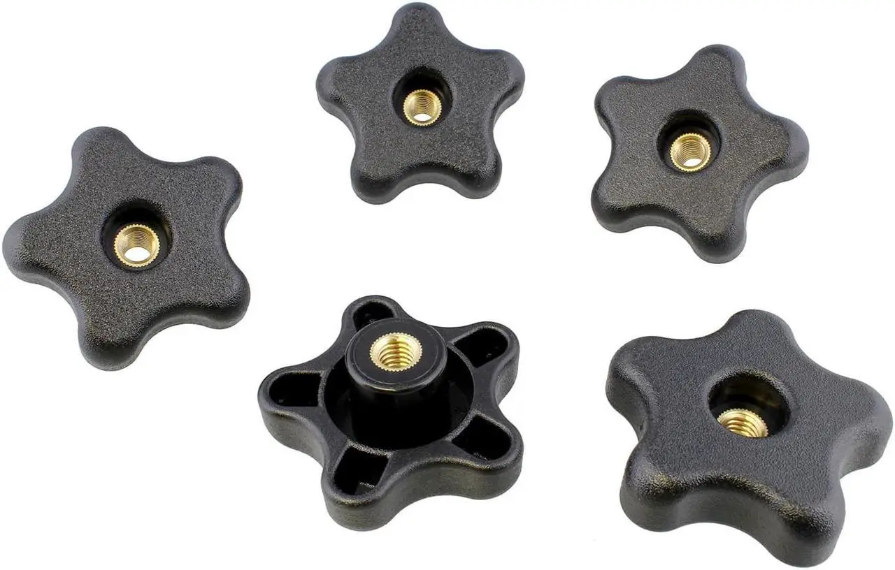 Alt view image 5 of 8 - DCT | Star Knobs 5/16”-18 Clamping Knob Threaded Knobs – T Knob Jig Knobs 5-Pack
