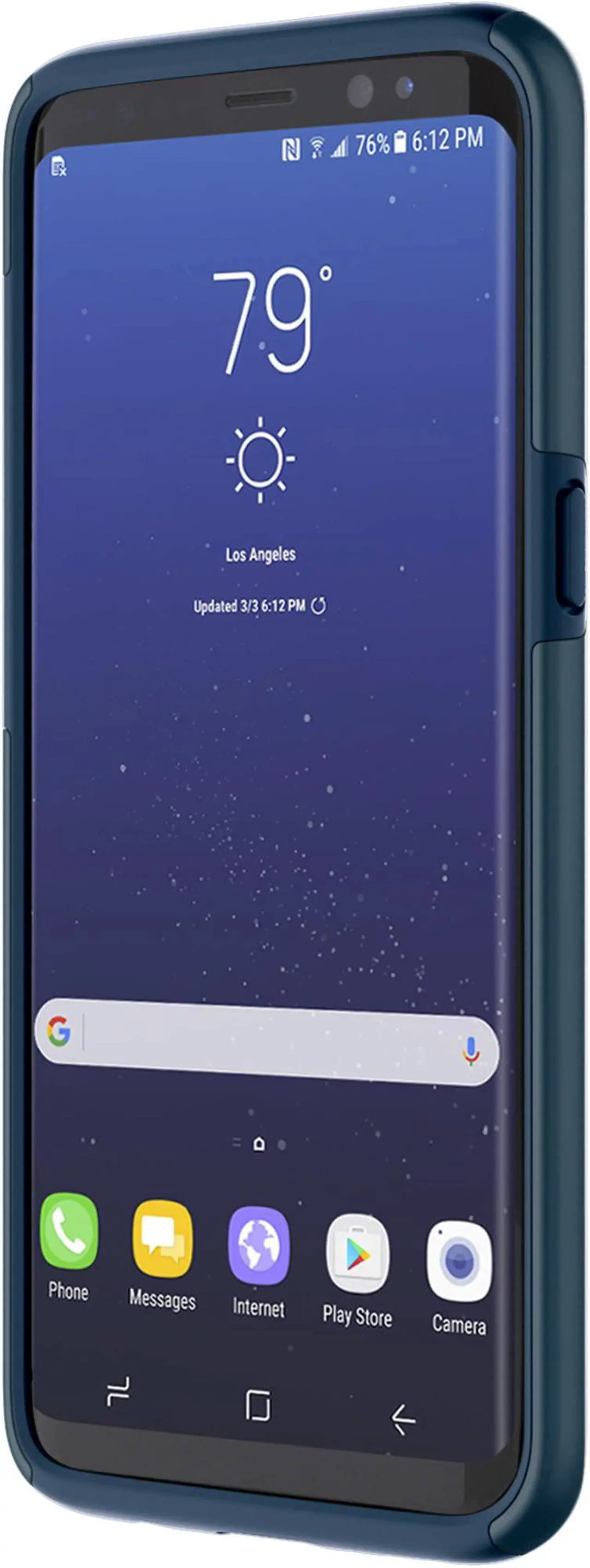 Alt view image 9 of 13 - Incipio DualPro Deep Navy Case for Galaxy S8+ SAMCS15752
