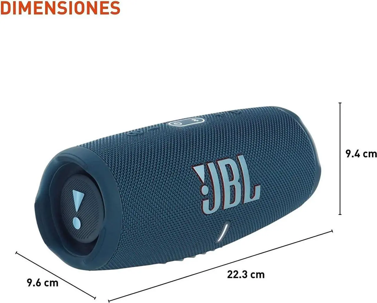 Alt view image 20 of 20 - JBL Charge 5 Blue Bluetooth Speaker