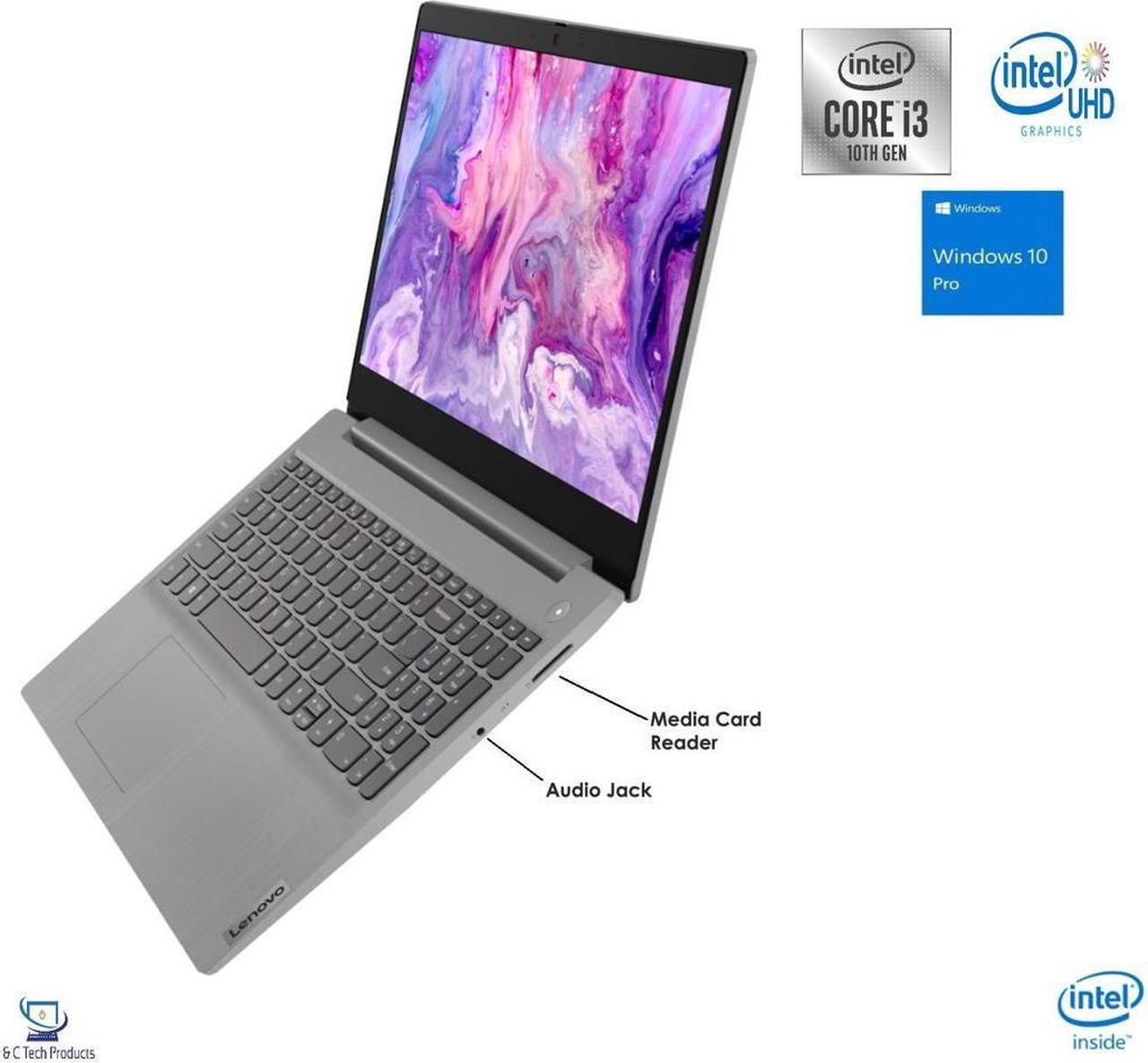 Alt view image 3 of 7 - Lenovo IdeaPad 3 15.6" HD touch IPS Notebook,10th Gen Intel Core i3-1005G1 Processor,8GB DDR4 RAM,1TB SSD,Intel UHD Graphics,WiFi-AC,Bluetooth,HDMI,USB, Windows 10 Pro