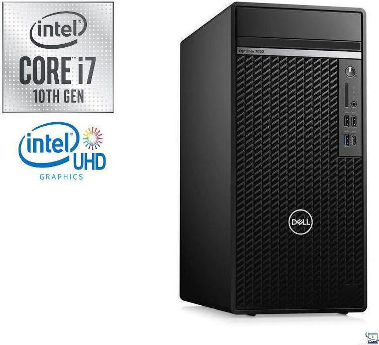 Dell Optiplex 7090 Desktop Tower,10th Gen Intel Core i7-10700 8-Core Processor,32GB DDR4,2TB SSD,Intel HD Graphics,DVD-RW, Windows 10 Pro