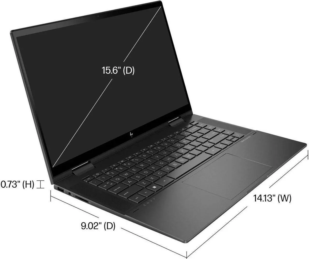 Alt view image 6 of 7 - New HP ENVY X360 2-in-1 15.6" Full HD IPS Touchscreen,AMD Ryzen 5 5625U,16GB DDR4,256GB SSD,AMD Radeon Graphics,Wifi-AX,BlueTooth,USB Type-C,HDMI,Windows 11 Pro