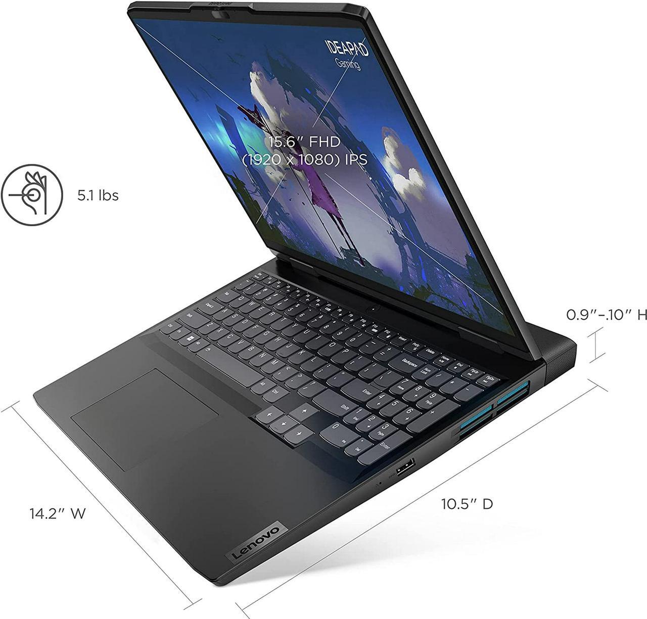 Alt view image 4 of 4 - Lenovo IdeaPad 3 15.6" Full HD IPS 120Hz Gaming Laptop,12th Gen Intel Core i7-12700H 14-Core Processor,32GB DDR4 RAM,2TB SSD,4GB NVIDIA GeForce RTX 3050 Ti,Wifi-AX,Bluetooth,Windows 11 Home