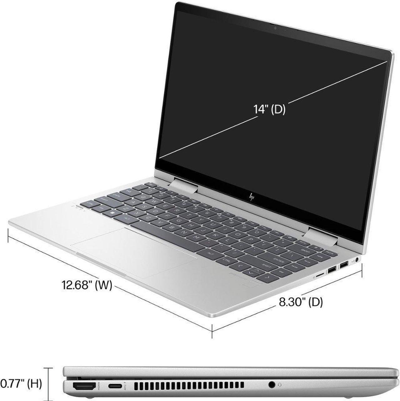 Alt view image 3 of 7 - New HP Envy 14" Full HD Touchscreen 2-in-1 Laptop,Intel Core 7 150U Processor,16GB Ram,1TB SSD,Intel Graphics,Wifi-6,Windows 11 Pro