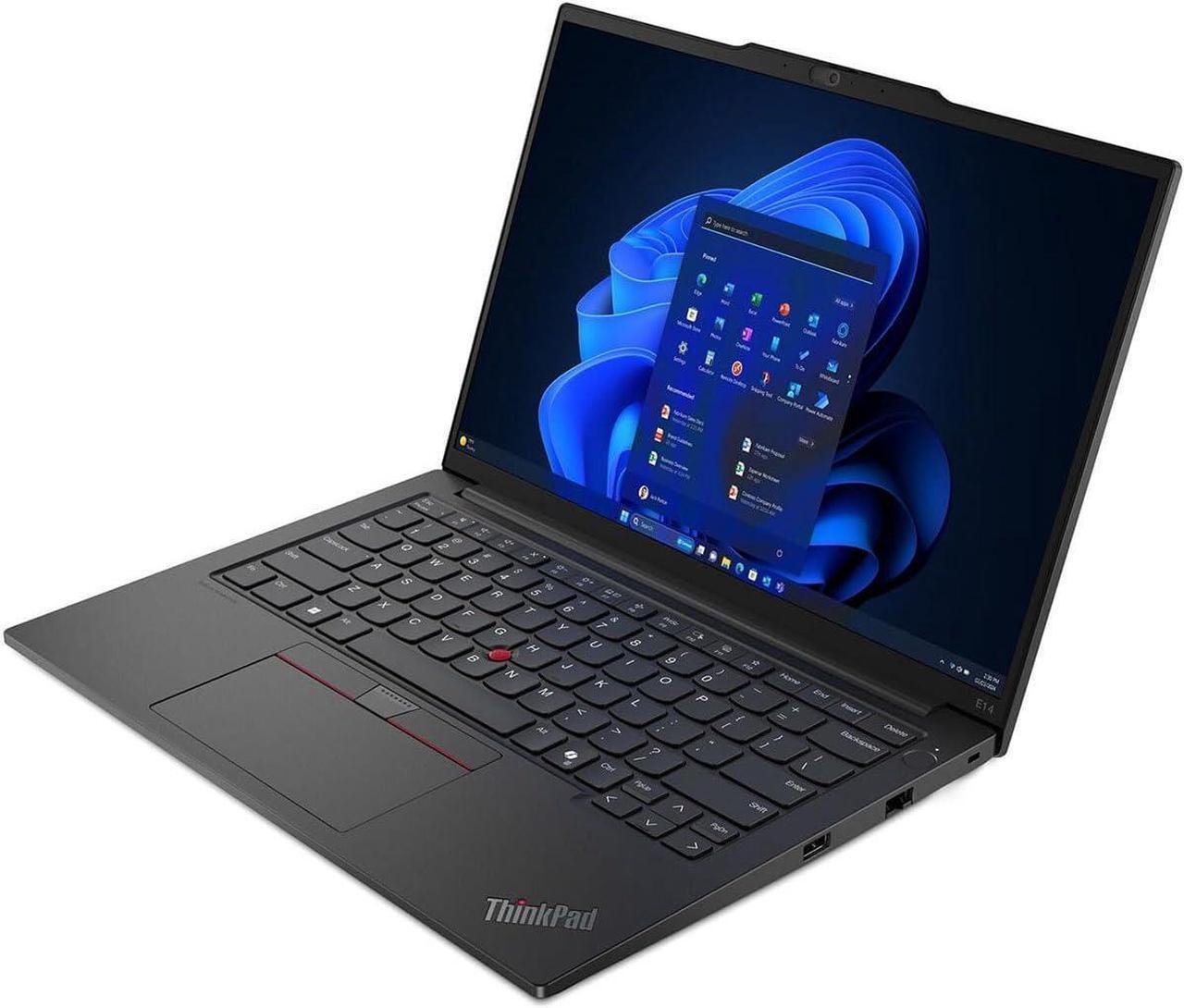 Alt view image 3 of 5 - Lenovo ThinkPad E14 Notebook,14" Full HD+ 1920x1200,Intel Core i7-1355U Processor,24GB DDR4,512GB SSD,Intel Iris Xe Graphics,Wifi-AX,Windows 11 Pro