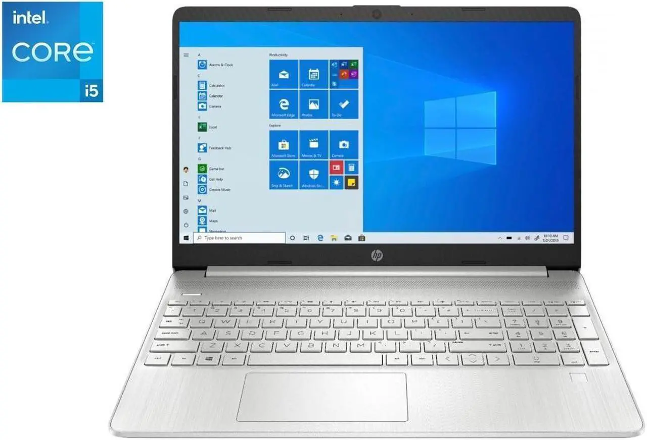Main image of HP 15.6" Full HD  LED Notebook,11th Gen Intel Core i5-1135G7 Quad-Core Processor,16GB DDR4 RAM,256GB SSD,Intel HD Graphics,Wifi-AC,Bluetooth,USB,HDMI, Windows 10 Pro