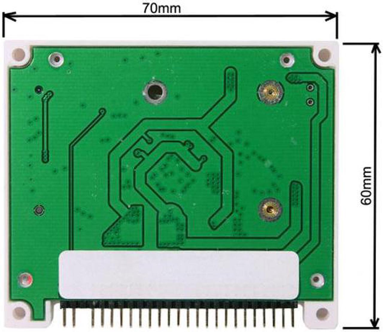 Chenyang Cable Low Profile Half-Heigh mSATA  SSD to 2.5 inch IDE 44pin Hard Disk Case Enclosure for Notebook Laptop