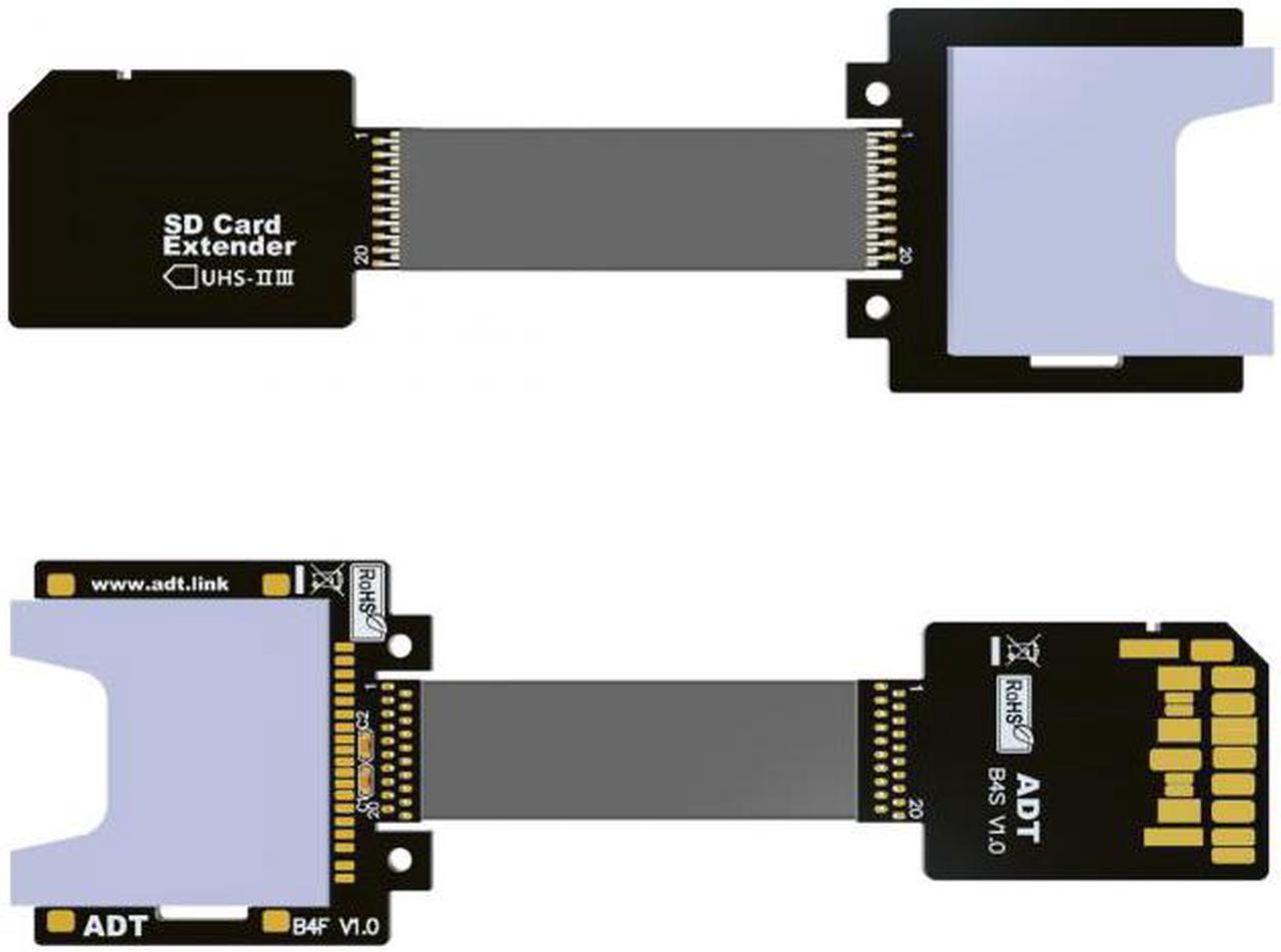 Chenyang SD Male Extender to SD Card Female Extension Cable Adapter Flexible SD/SDHC/SDXC UHS-III UHS-3