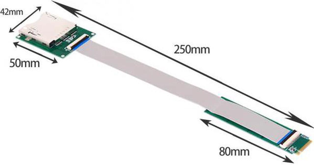 Main image of Jimier NGFF M.2 NVMe Mainboard to CF Express Extension Cable M2 M-key for CFE Type-B Support R5 Z6 Z7 Memory Card