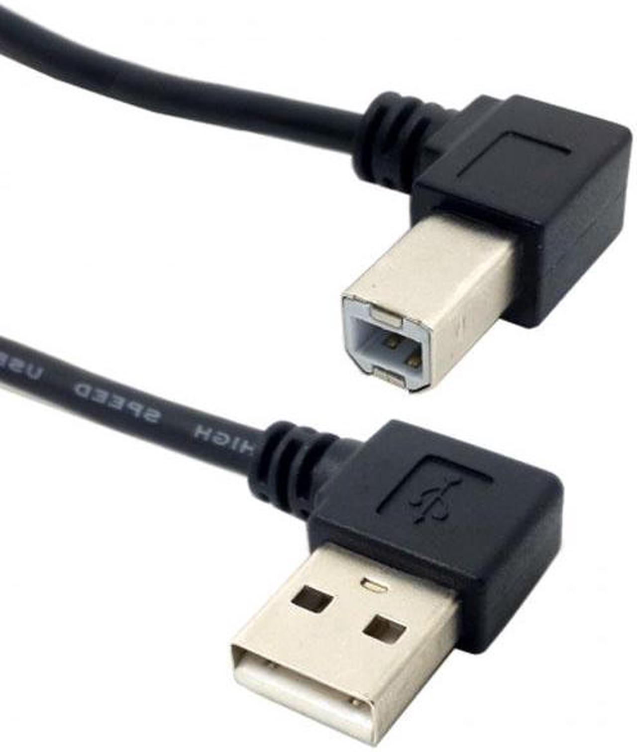 Chenyang CY Right Angled USB 2.0 A Male - B Male Printer Scanner 90 Degree Cable 50cm 100cm