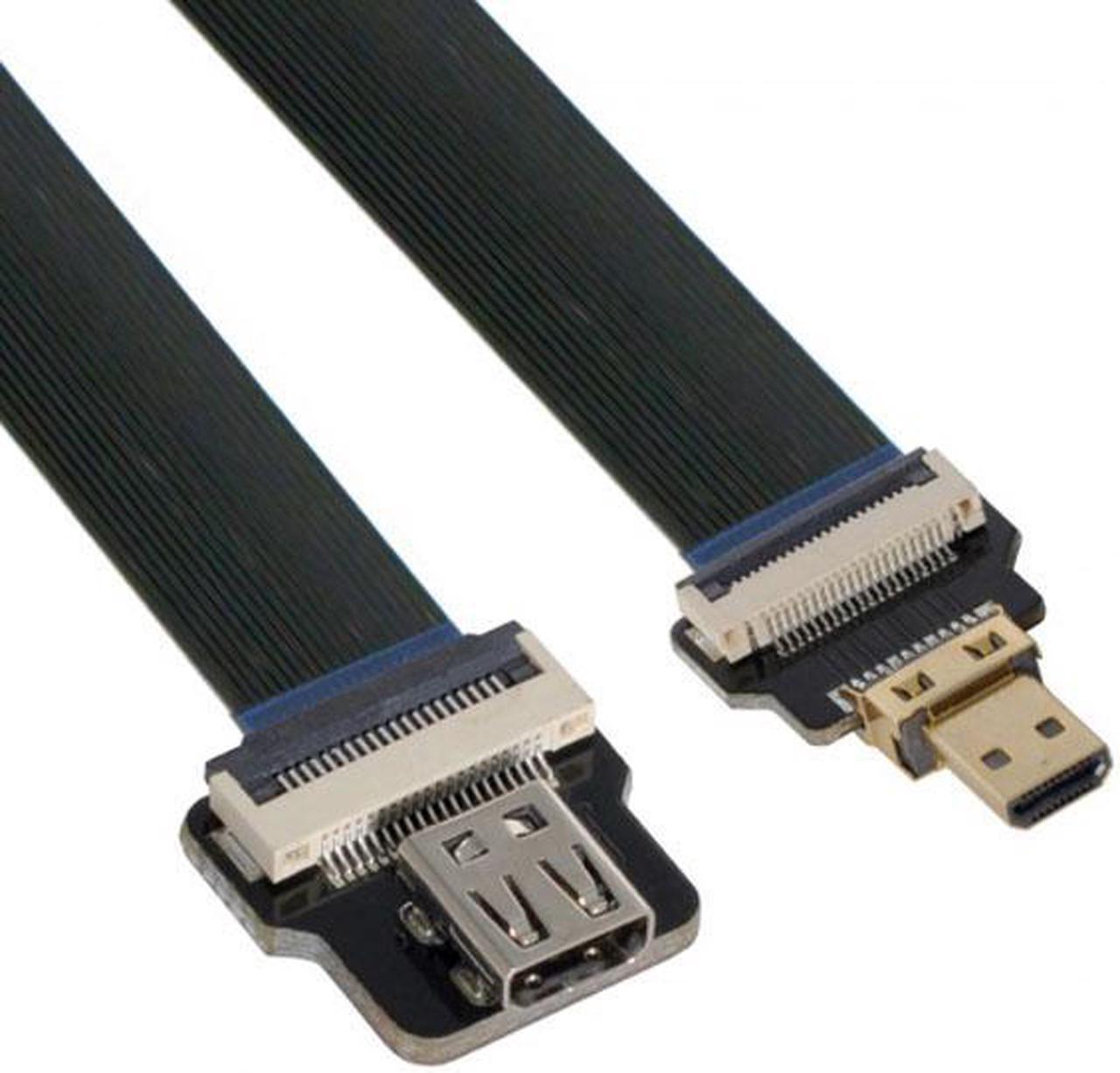 Chenyang CY CYFPV Micro HDMI Male to Micro HDMI Female Extension FPC Flat Cable 1080P for FPV HDTV Multicopter Aerial Photography