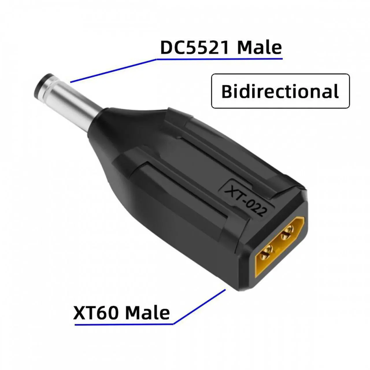 Alt view image 3 of 7 - CY XT60 Male SC100 Protocol to DC 5.5x2.1mm Male Fast Charging Adapter for RC Lipo Battery Quadcopter Multicopter Aeromodelling