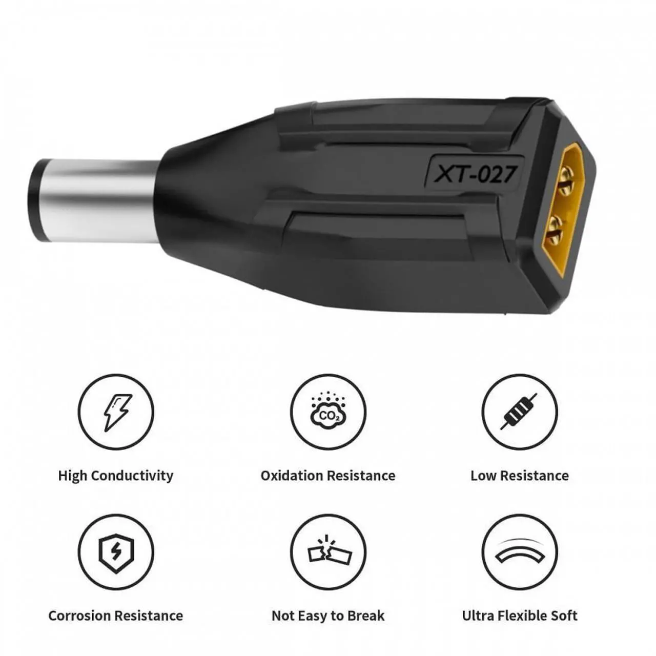 Alt view image 6 of 7 - CY XT60 Male SC100 Protocol to DC 7.4x5.0mm Male Fast Charging Adapter for RC Lipo Battery Quadcopter Multicopter Aeromodelling