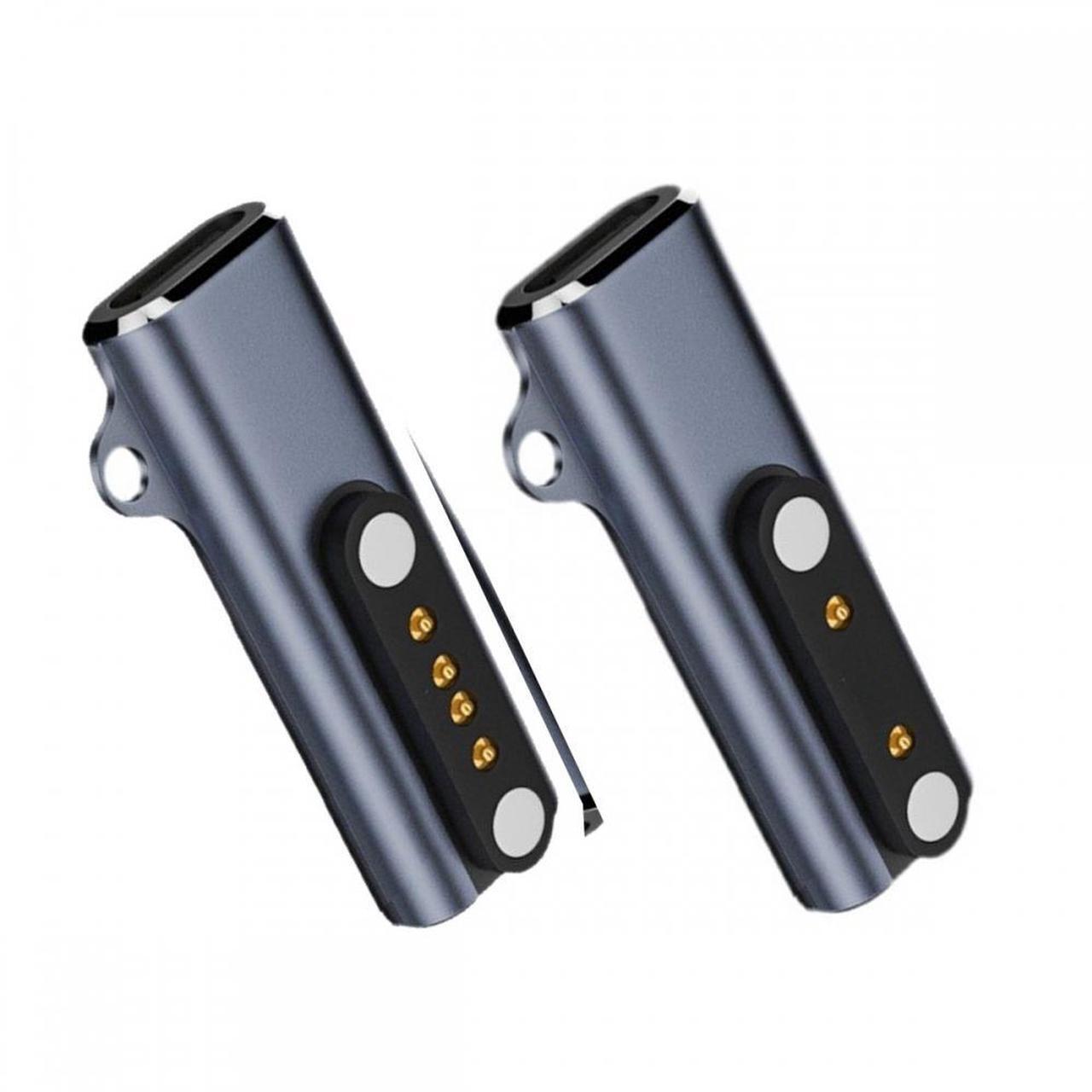 Alt view image 2 of 7 - CY 2pcs/lot Magnetic Smart Watch Charging Adapter USB Type-C to Pitch 7.62mm with 2-Pin 4-Pin Compatible with Bone Conduction Headphone