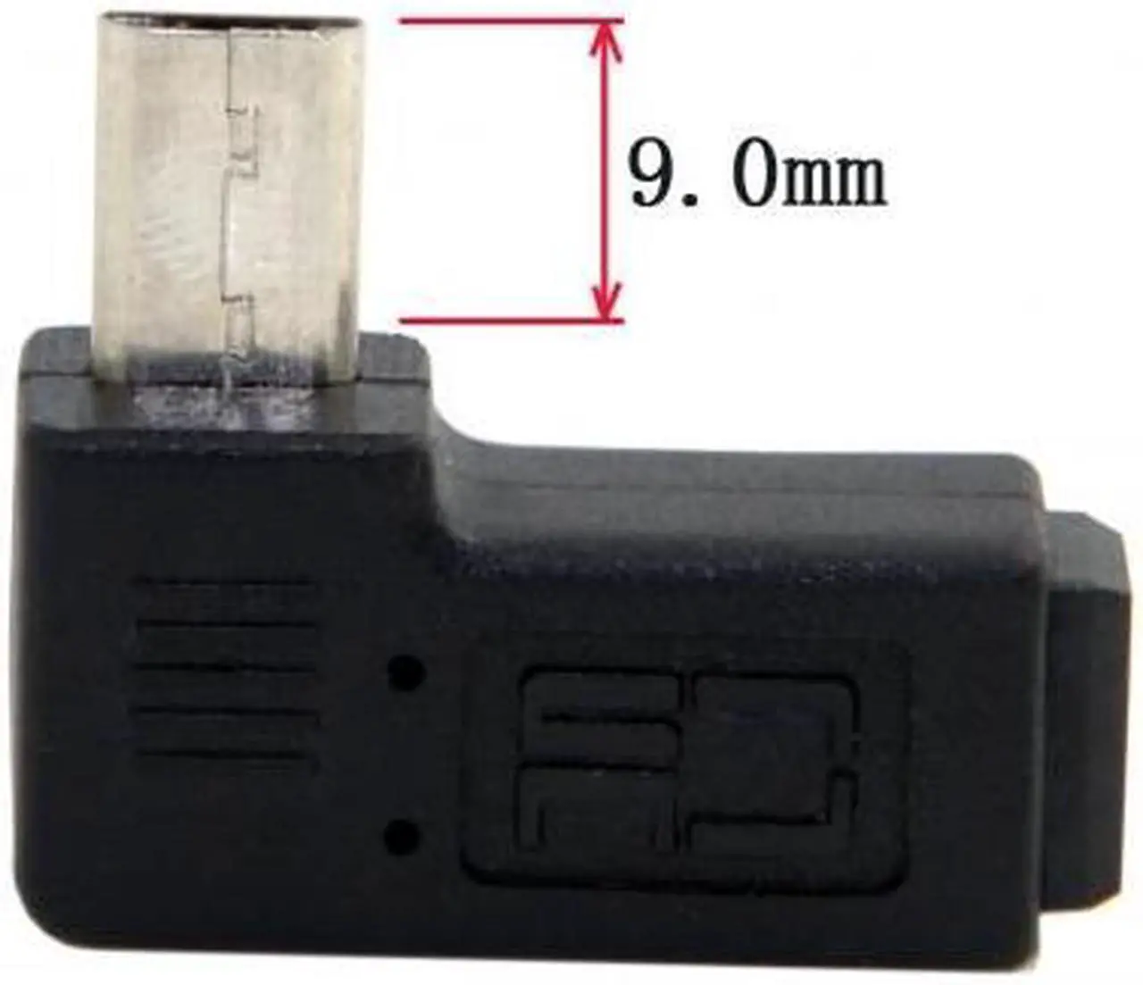 Alt view image 5 of 5 - Cablecc 90 degree Left angled MINI USB Female to MICRO USB Male Data sync power ADAPTER