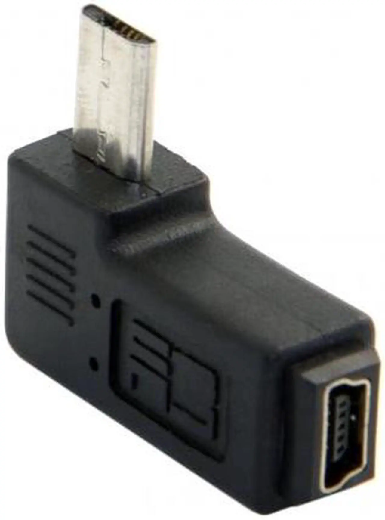 Alt view image 4 of 5 - Cablecc 90 degree Left angled MINI USB Female to MICRO USB Male Data sync power ADAPTER