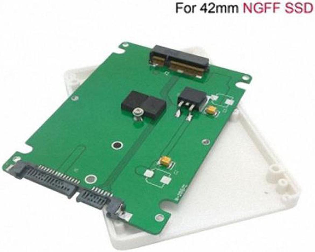 Alt view image 4 of 6 - CY USB 3.0 to SATA 22 pin & B+M Key Socket 2 M.2 NGFF (SATA) SSD to 2.5 SATA Adapter Card Adapter with white Case U3-067/SA-104