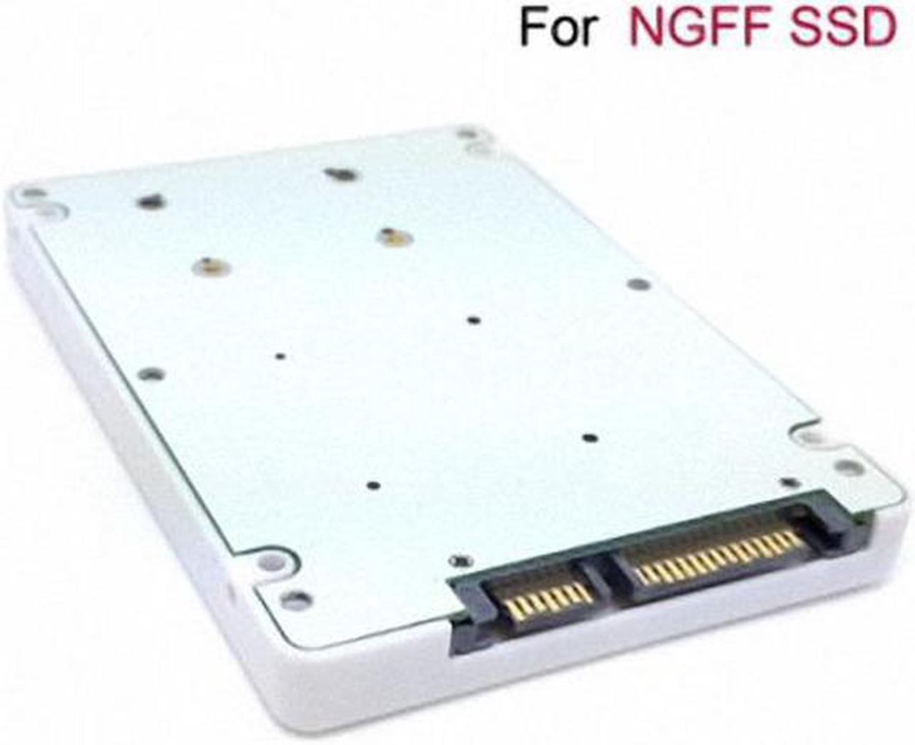 Main image of CY USB 3.0 to SATA 22 pin & B+M Key Socket 2 M.2 NGFF (SATA) SSD to 2.5 SATA Adapter Card Adapter with white Case U3-067/SA-104