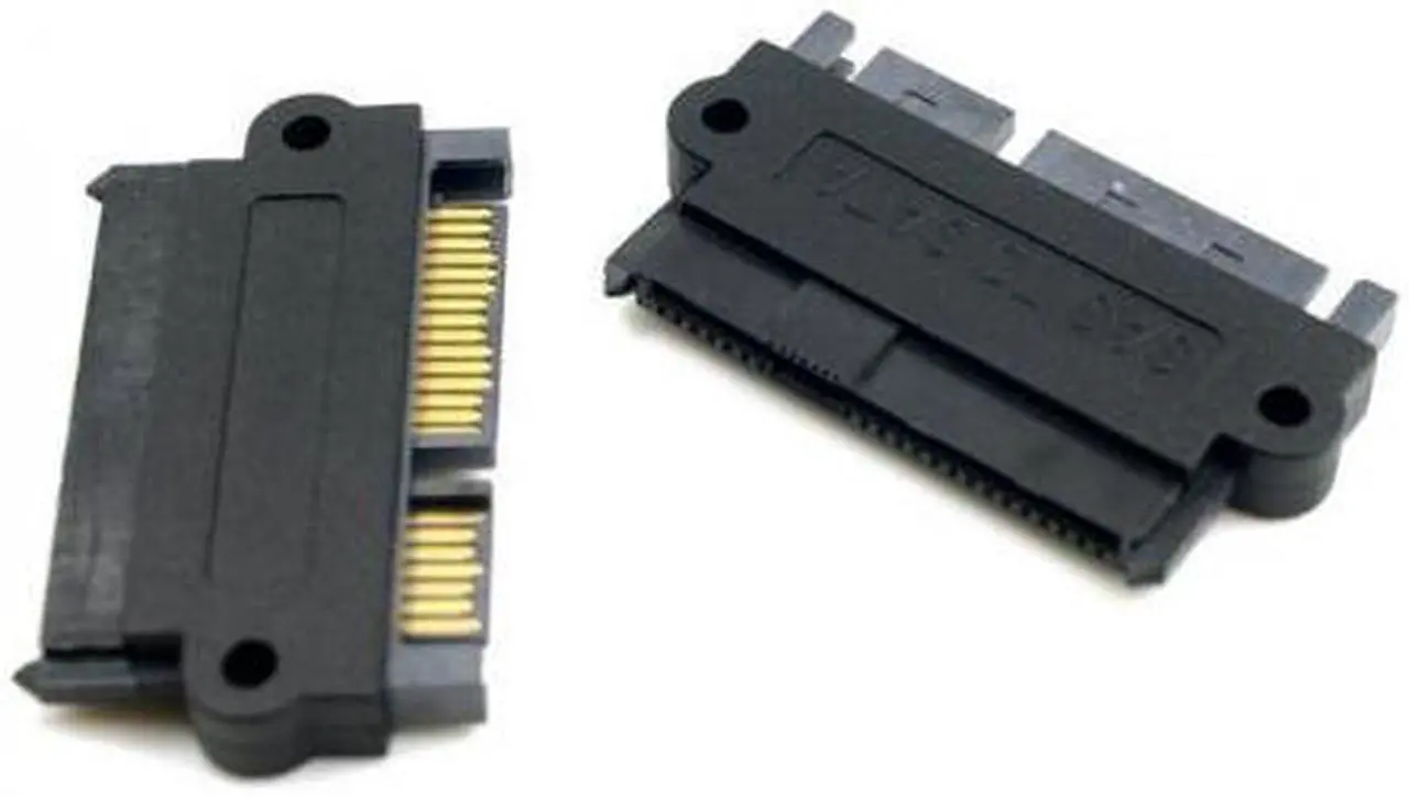 Alt view image 7 of 7 - Cablecc  SFF-8482 SAS 22 Pin to 7 Pin + 15 Pin SATA Hard Disk Drive Raid Adapter with 15 Pin Power Port
