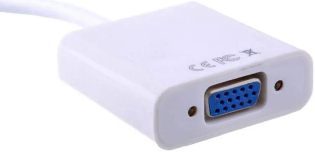 Alt view image 3 of 5 - Cablecc Active Mini Displayport DP to VGA RGB Female adapter cable