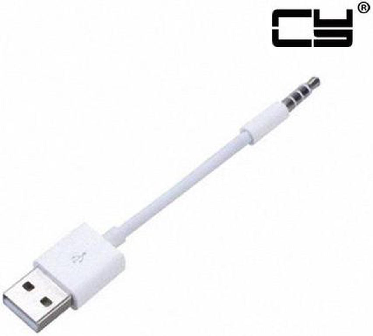 CHENYANG  3.5mm Male Audio AUX to USB 2.0 A Male adapter Charge Cable for Apple iPod Shuffle 4th Gen