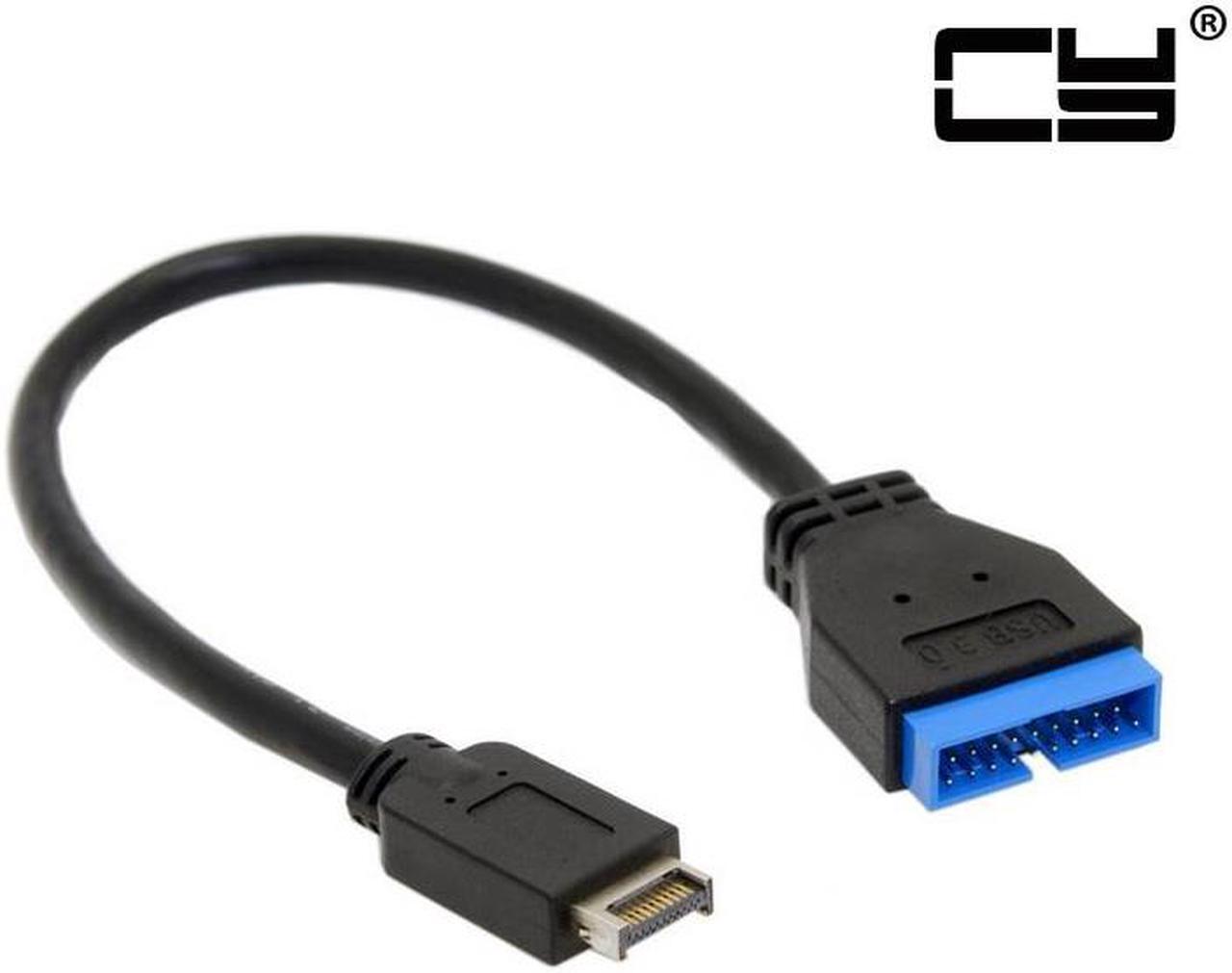 Alt view image 2 of 7 - Chenyang USB 3.1 Front Panel Header to USB 3.0 20Pin Header Extension Cable 20cm for ASUS Motherboard
