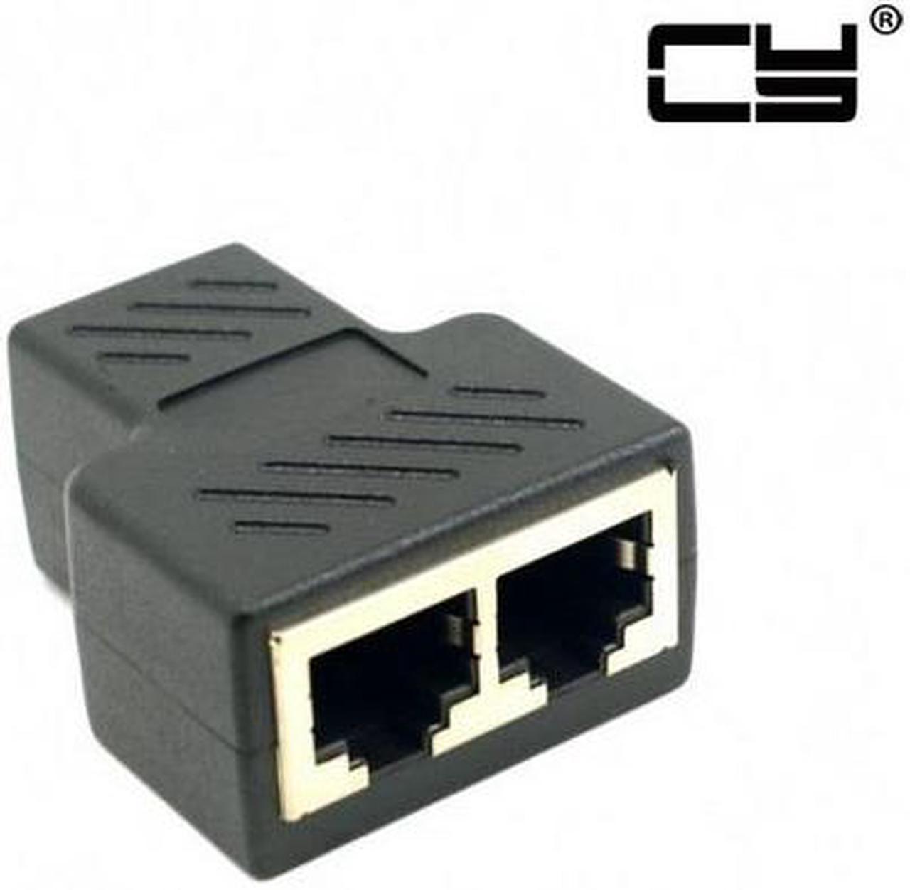 CHENYANG  STP UTP Cat6 RJ45 8P8C Plug To Dual RJ45 Splitter Network Ethernet Patch Cord Adapter