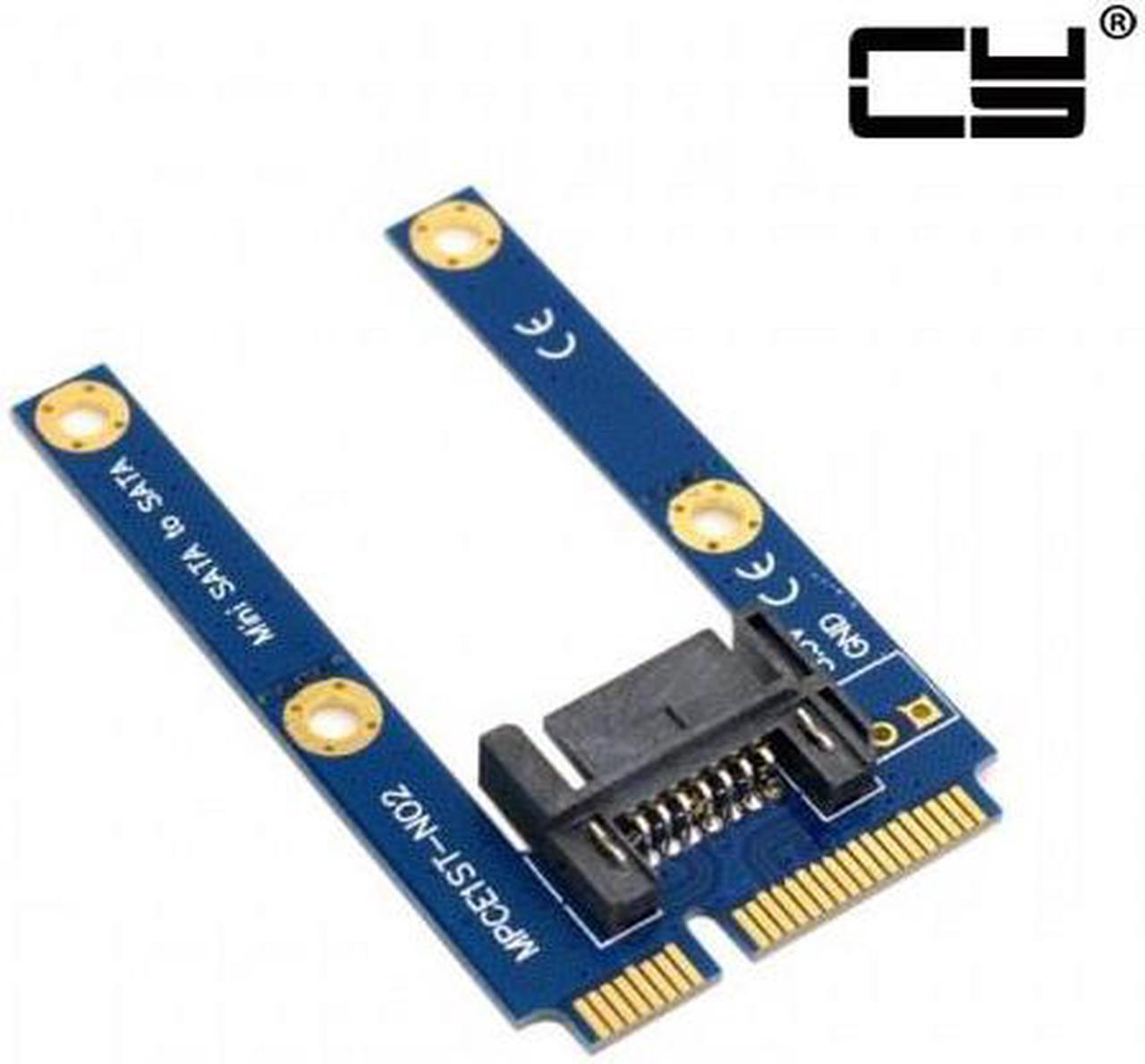 CHENYANG  50mm Mini PCI-E mSATA SSD to Flat SATA  7pin Hard Disk Drive PCBA Extension Adapter