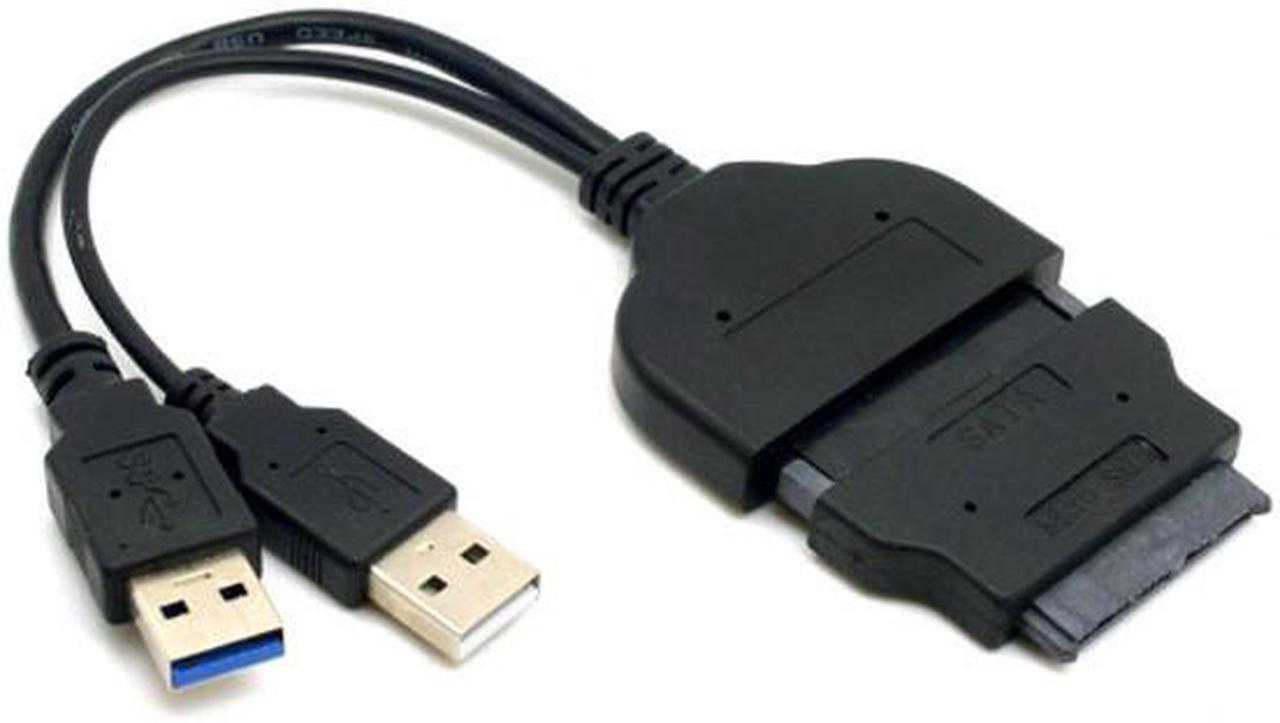 Main image of Jimier 1set USB 3.0 to SATA 22Pin & SATA to 16Pin Micro SATA Adapter for 1.8" 2.5" Hard Disk Driver With Extral USB Power Cable U3-067/SA-006