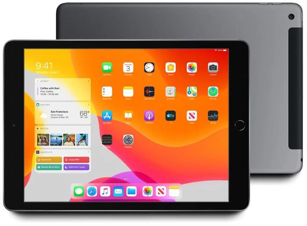 Alt view image 4 of 4 - Apple iPad 7 (7th Gen) 2019 - 10.2" - 128GB - Wi-Fi + Cellular - Space Gray - Grade B-