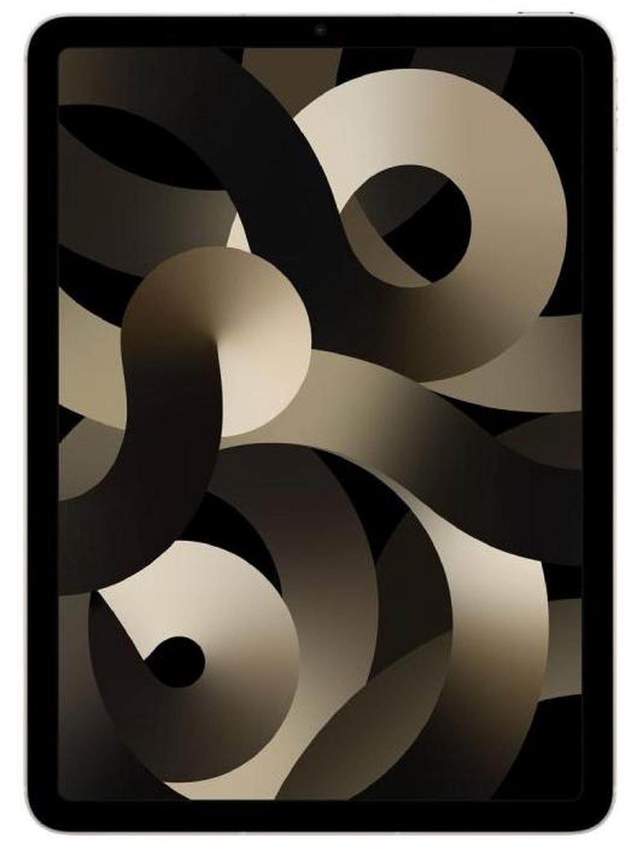 Alt view image 3 of 4 - Apple iPad Air 5 (5th Gen) 2022 - 64GB - 10.9" - Wi-Fi Only - Starlight - Grade B+